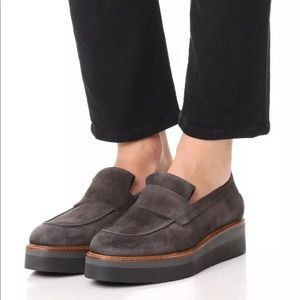Vince Dorsey Suede Platform Loafers